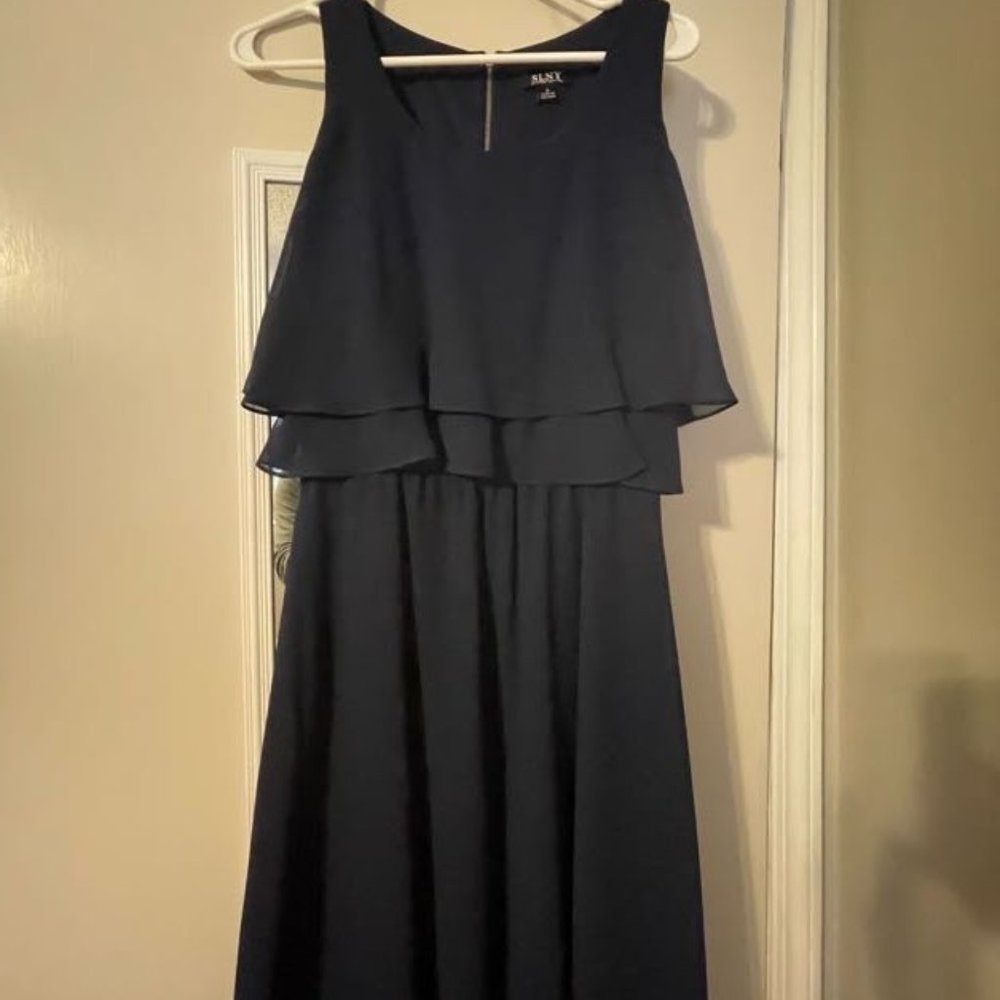 Navy blue Chiffon dress size 6
